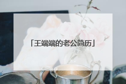 王端端的老公简历