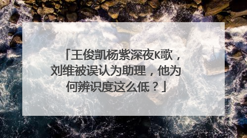 王俊凯杨紫深夜K歌，刘维被误认为助理，他为何辨识度这么低？