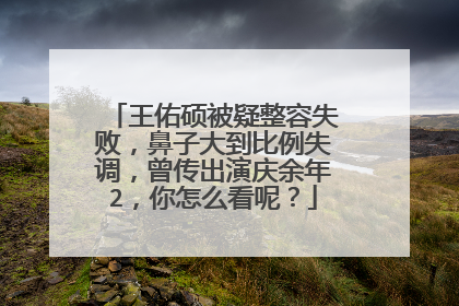 王佑硕被疑整容失败，鼻子大到比例失调，曾传出演庆余年2，你怎么看呢？