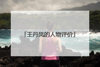 王丹凤的人物评价