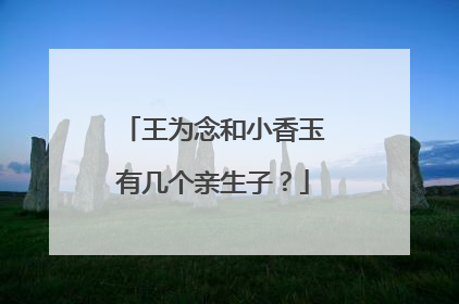 王为念和小香玉有几个亲生子？