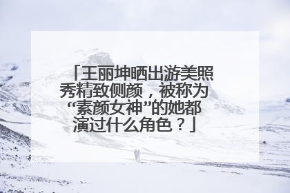 王丽坤晒出游美照秀精致侧颜，被称为“素颜女神”的她都演过什么角色？