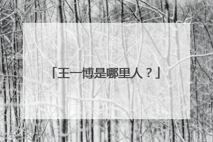 王一博是哪里人?