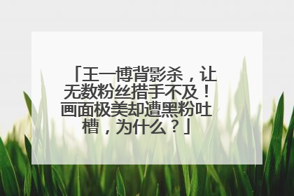 王一博背影杀,让无数粉丝措手不及!画面极美却遭黑粉吐槽,为什么?