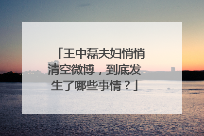 王中磊夫妇悄悄清空微博，到底发生了哪些事情？