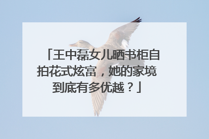 王中磊女儿晒书柜自拍花式炫富，她的家境到底有多优越？