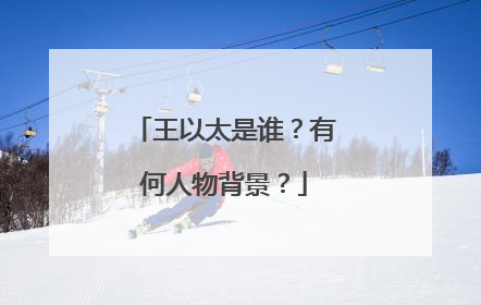 王以太是谁？有何人物背景？