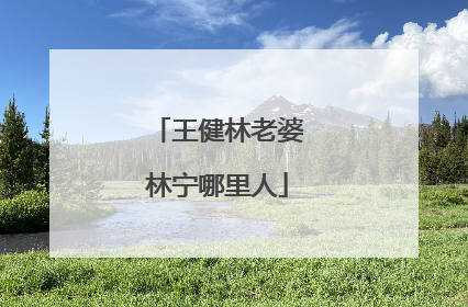 王健林老婆林宁哪里人