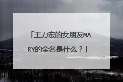 王力宏的女朋友MARY的全名是什么?