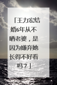 王力宏结婚6年从不晒老婆,是因为嫌弃她长得不好看吗?