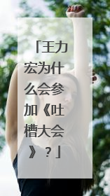 王力宏为什么会参加《吐槽大会》?