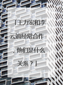 王力宏和李云迪经常合作，他们是什么关系？