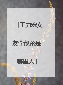 王力宏女友李靓蕾是哪里人