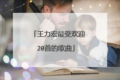 王力宏最受欢迎20首的歌曲
