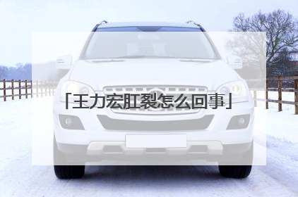 王力宏肛裂怎么回事