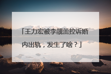 王力宏被李靓蕾控诉婚内出轨,发生了啥?