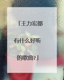 王力宏都有什么好听的歌曲?