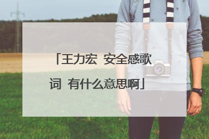 王力宏 安全感歌词 有什么意思啊