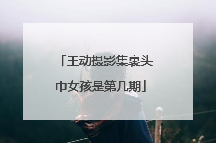 王动摄影集裹头巾女孩是第几期