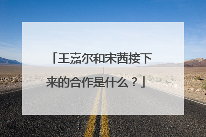 王嘉尔和宋茜接下来的合作是什么?
