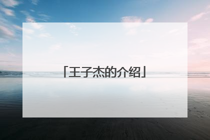王子杰的介绍
