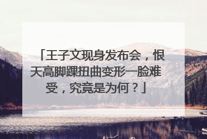 王子文现身发布会，恨天高脚踝扭曲变形一脸难受，究竟是为何？