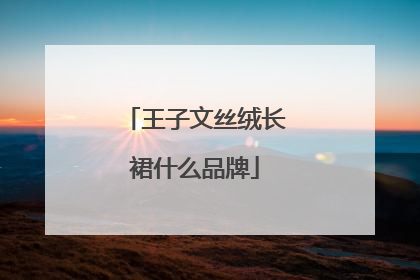 王子文丝绒长裙什么品牌