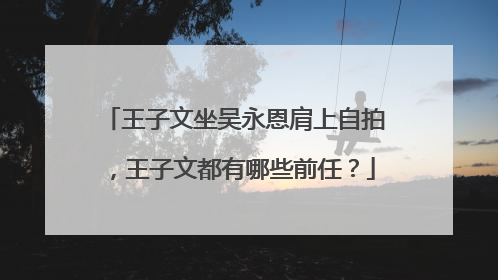 王子文坐吴永恩肩上自拍,王子文都有哪些前任?