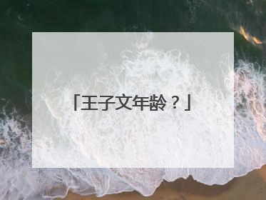 王子文年龄？