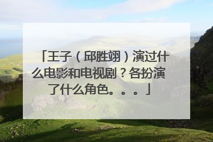 王子（邱胜翊）演过什么电影和电视剧？各扮演了什么角色。。。