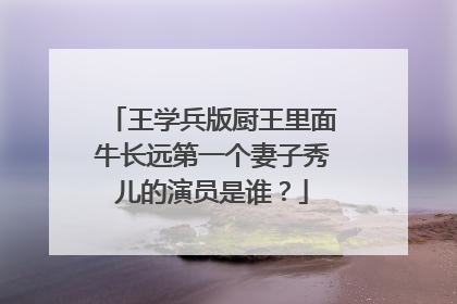 王学兵版厨王里面牛长远第一个妻子秀儿的演员是谁？