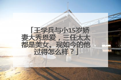 王学兵与小15岁娇妻大秀恩爱,三任太太都是美女。现如今的他过得怎么样?