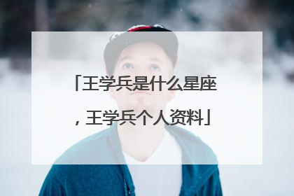 王学兵是什么星座，王学兵个人资料