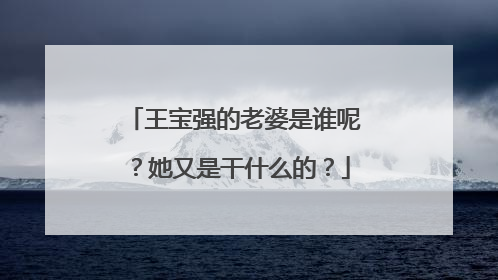王宝强的老婆是谁呢？她又是干什么的？