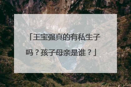 王宝强真的有私生子吗?孩子母亲是谁?