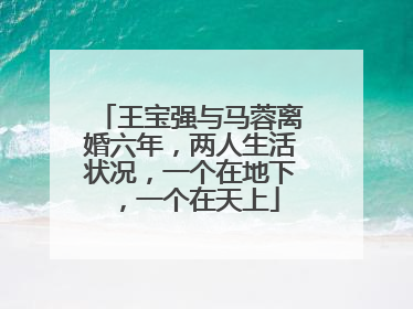 王宝强与马蓉离婚六年,两人生活状况,一个在地下,一个在天上