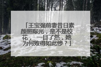 王宝强前妻昔日素颜照曝光,是不是校花, 一目了然,她为何败得如此惨?