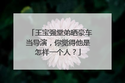 王宝强堂弟晒豪车当导演,你觉得他是怎样一个人?