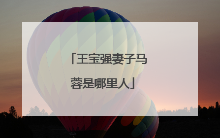 王宝强妻子马蓉是哪里人
