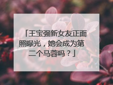 王宝强新女友正面照曝光,她会成为第二个马蓉吗?