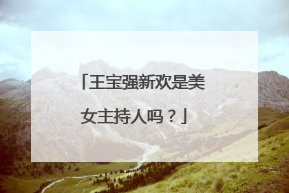 王宝强新欢是美女主持人吗？