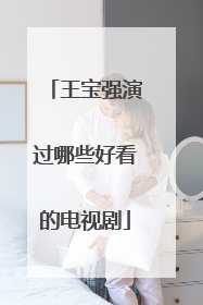 王宝强演过哪些好看的电视剧