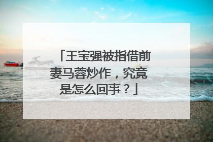 王宝强被指借前妻马蓉炒作，究竟是怎么回事？
