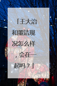 王大治和董洁现况怎么样，会在一起吗？