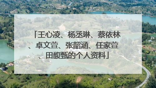 王心凌、杨丞琳、蔡依林、卓文萱、张韶涵、任家萱、田馥甄的个人资料