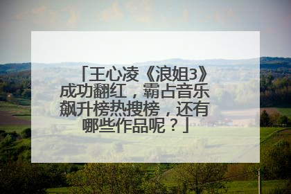王心凌《浪姐3》成功翻红,霸占音乐飙升榜热搜榜,还有哪些作品呢?
