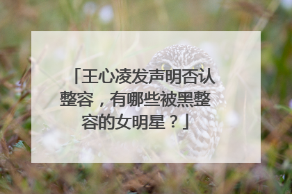 王心凌发声明否认整容,有哪些被黑整容的女明星?