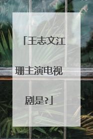 王志文江珊主演电视剧是?