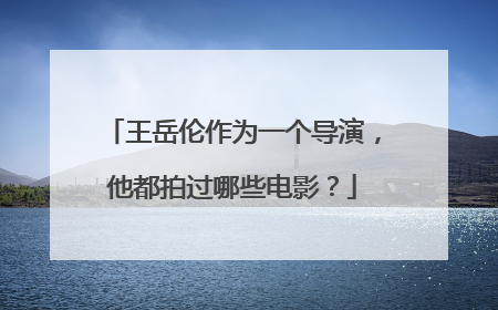 王岳伦作为一个导演，他都拍过哪些电影？