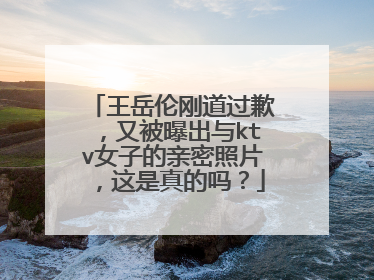 王岳伦刚道过歉,又被曝出与ktv女子的亲密照片,这是真的吗?